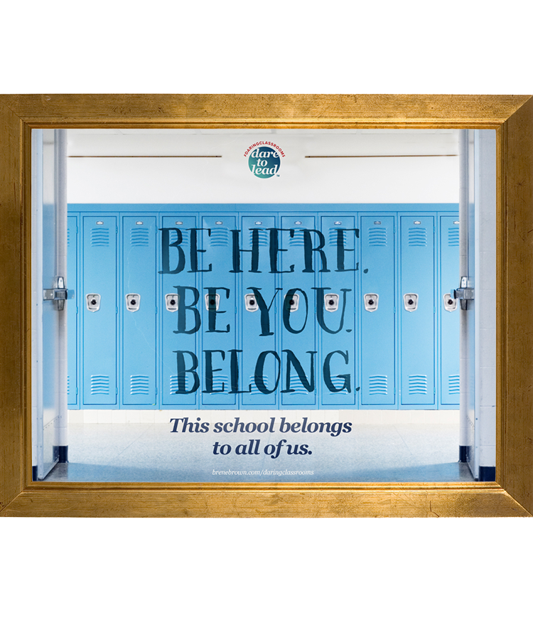 Be here. Be you. Belong. This school belongs to all of us.