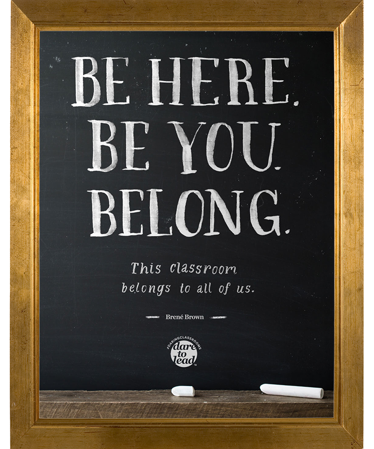 Be here. Be you. Belong. This school belongs to all of us.